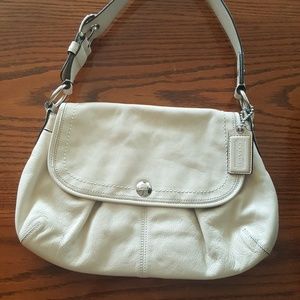 Cream Coach Bag